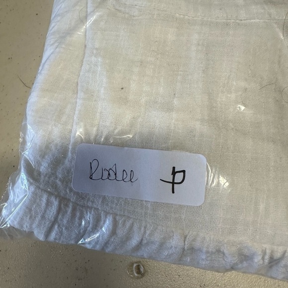 ROOLEE S Cream textured cotton lagonlook boho cottagecore long sleeve woman top - Picture 11 of 11